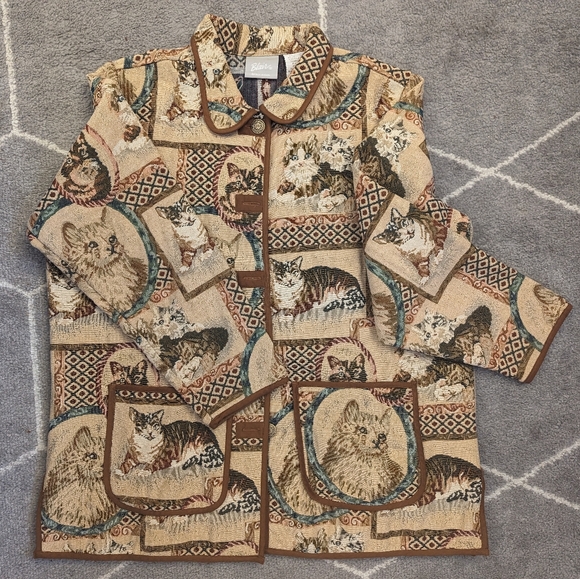 Blair Vintage Cat Patterned Coat - Picture 2 of 2